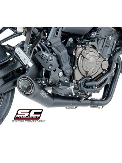 Pełny system 2-1 z tłumikiem S1 Black edition SC-Project do Yamaha TRACER 700 [16-17]