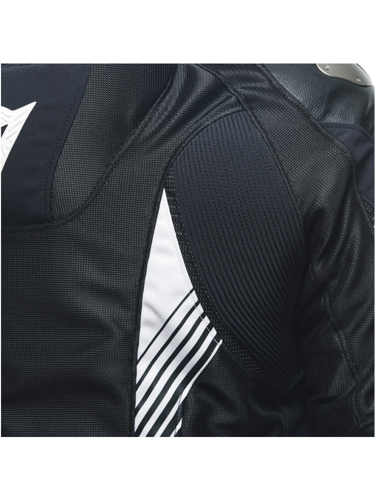 Kurtka motocyklowa tekstylna Dainese Super Rider 2 Absoluteshell czarno-biała