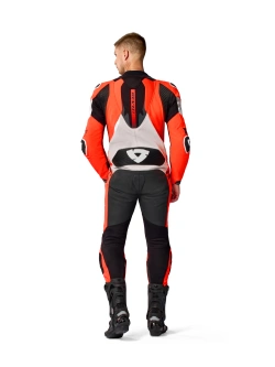 Kombinezon motocyklowy jednoczęściowy REV’IT! Hyperspeed 3 szaro-fluo czerwony