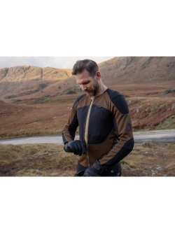 Koszula z ochraniaczami Knox Urbane Pro Move czarno-brązowa