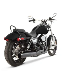 Pełny układ wydechowy 2-into-1 Rinehart Racing do wybranych modeli Harley Davidson Dyna czarny [06-17]