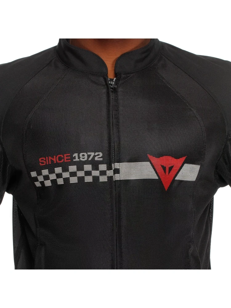 Kurtka motocyklowa tekstylna Dainese Herosphere Air Tex czarno-czerwono-biała