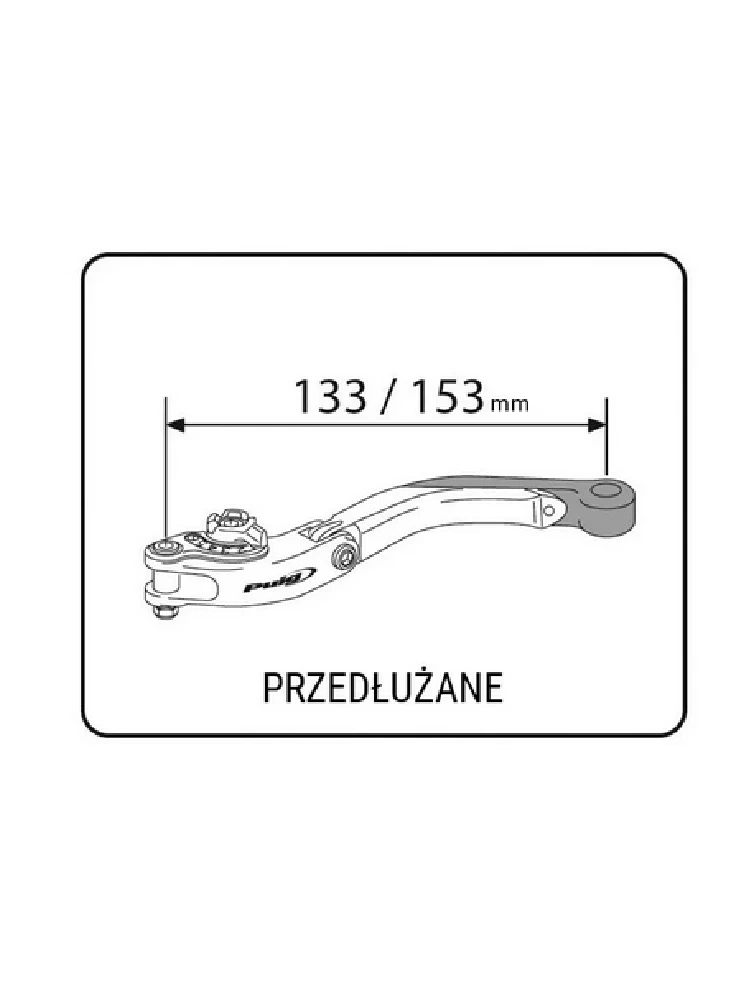 Zestaw regulowanych dźwigni PUIG długich sportowych, czarnych Honda CB 750 Hornet/ XL 750 Transalp (23-)