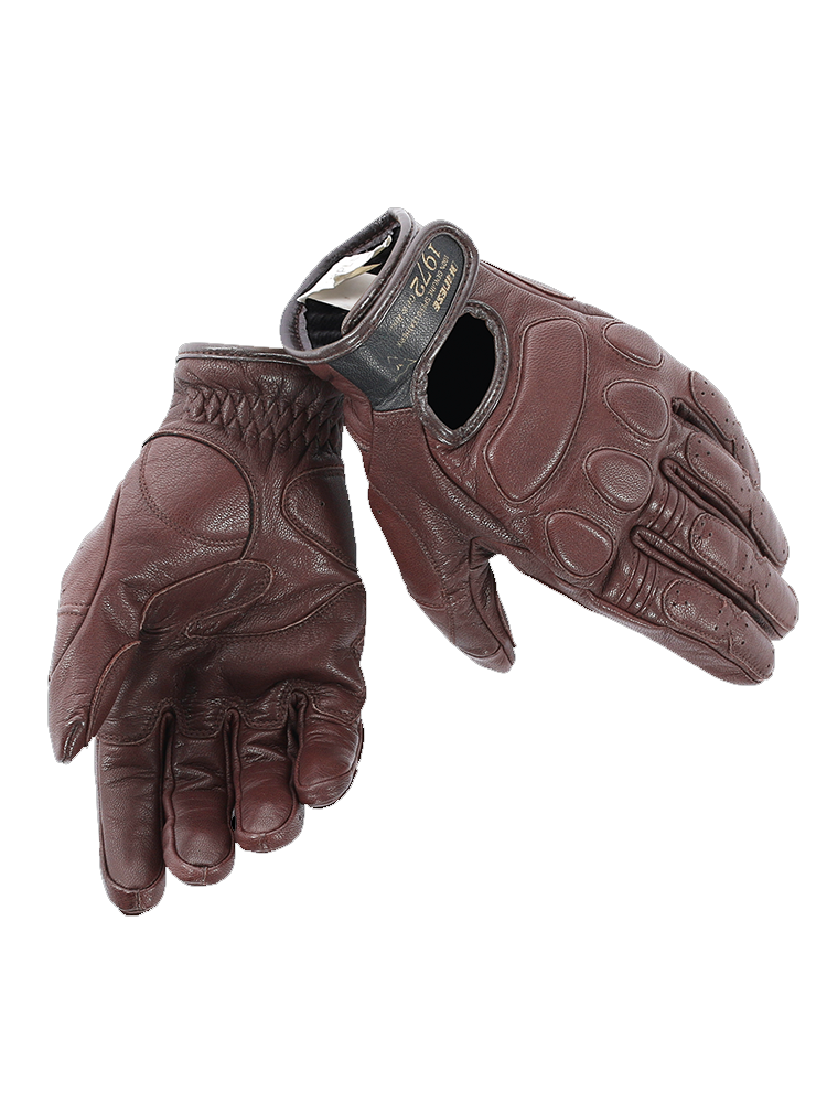 Rękawice motocyklowe skórzane Dainese Blackjack brązowe