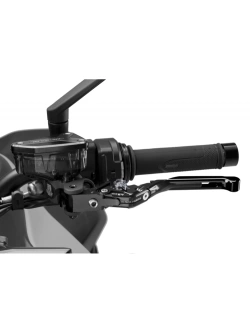 Regulowana dźwignia sprzęgła PUIG 4.0 Evo z zawiasem 90 stopni [przedłużana] czarna