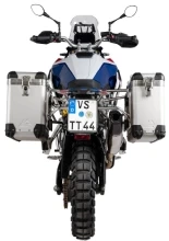 Zestaw: kufry boczne srebrne "And-S" Zega Pro + stelaże srebrne Touratech BMW F 900 GS (24-) [poj.: 31+38l]