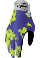 Rękawice cross Thor Launchmode Bleach szaro-żółte