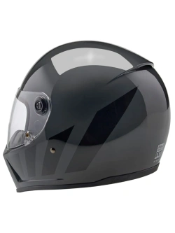 Kask integralny Biltwell Lane Splitter Inertia szaro-czarny
