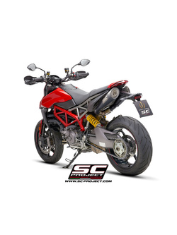 Podwójny tłumik SC-Project S1 Titanium / Matt black - Ducati Hypermotard 950 / RVE / SP [19-21]