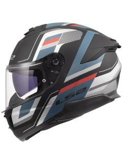 Kask integralny LS2 FF808 Stream II Vintage czarno-niebiesko-czerwony