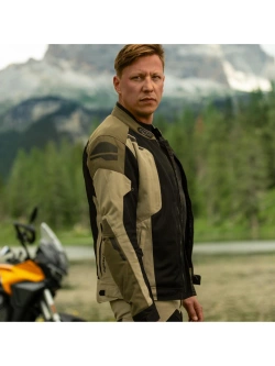 Kurtka motocyklowa tekstylna Modeka Khao Air II czarno-brązowa
