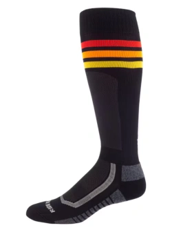 Skarpety motocyklowe Klim Aggressor Vented Gameday czarno-czerwono-pomarańczowe