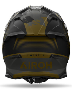 Kask enduro Airoh Twist 3 Titan czano-złoty