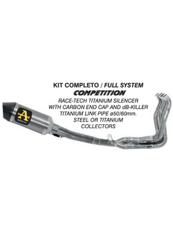 Pełny układ Arrow Competition z tłumikiem Race-Tech [Titanium + Stainless Steel] - Suzuki GSX-R 1000 / 1000 R [17-20]