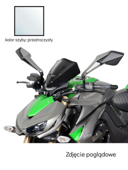 Szyba motocyklowa MRA Spoiler "NS" Kawasaki Z 1000 (14-) przeźroczysta