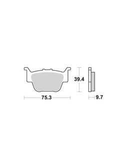 KLOCKI HAMULCOWE SBS 813 SI