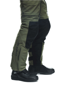 Spodnie motocyklowe tekstylne Dainese Hekla AbsoluteShell Pro 20K zielono-czarne