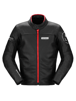 Kurtka motocyklowa skórzana Spidi Genesis czarno-czerwona