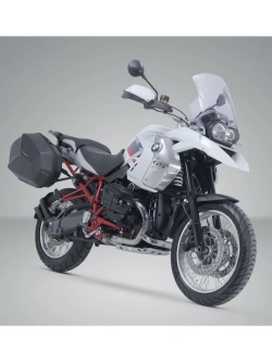 Zestaw: kufry boczne + stelaże ABS ® Aero System SW-Motech BMW R 1200 GS (04-12)/ Adventure (06-13)