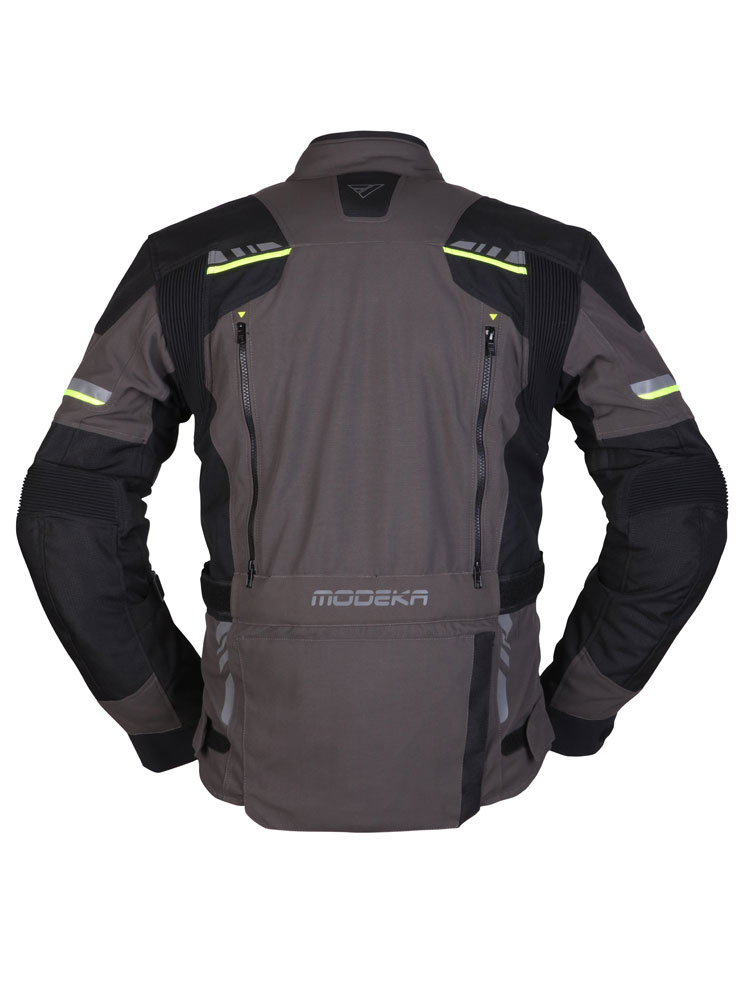 Kurtka motocyklowa Modeka Taran szaro-czarno-neonowa