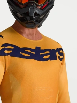 Bluza cross Alpinestars MX Racer Amber pomarańczowo-złoto-niebieskie