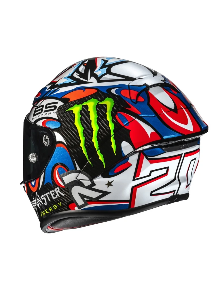 Kask integralny HJC RPHA 1 V2 Carbon Quartararo Le Mans 3 Replica czarno-niebieski