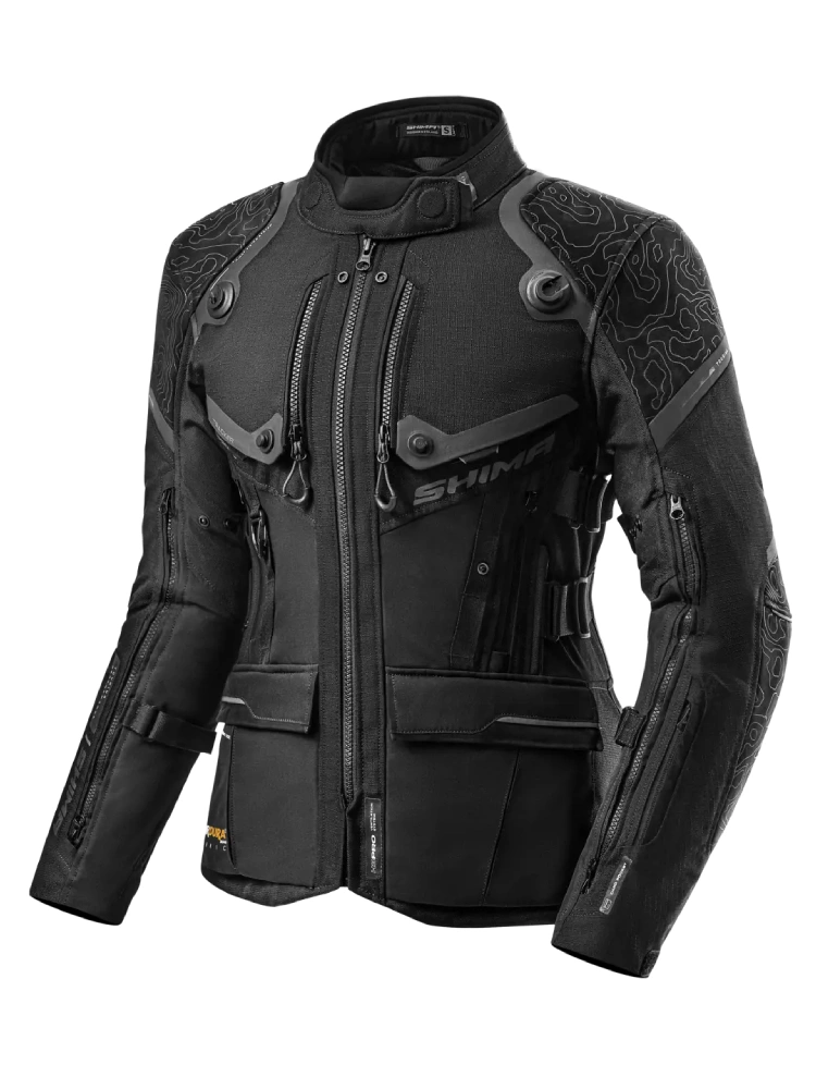 Kurtka motocyklowa damska tekstylna Shima Tracker czarna