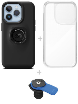 Zestaw: etui na telefon iPhone 14 Pro + wodoodporny pokrowiec + uchwyt kulowy Quad Lock