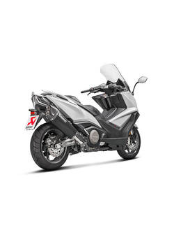 Tłumik motocyklowy Slip-On Line [Stal nierdzewna + Carbon] Akrapovič do Kymco AK550 (17-20)
