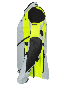 Kurtka motocyklowa tekstylna damska Klim Altitude szaro-fluo żółta