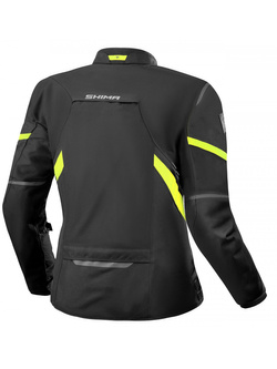 Kurtka motocyklowa damska tekstylna Shima Rush 2.0 czarno-fluo