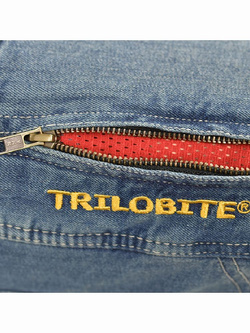 Jeansy motocyklowe damskie Trilobite Parado niebieskie