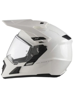 Kask enduro Leatt Moto 7.5 biało-czarny z goglami czarno-szarymi