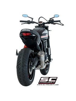 Pełny układ wydechowy SC-Project 2-1, Conic 70's Stainless steel (Slip-on) - Ducati Scrambler 800 [15-16]
