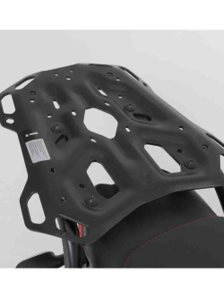 Zestaw: kufry boczne + kufer centralny TRAX ADV + stelaże SW-Motech Moto Guzzi V85 Strada (24-) czarne