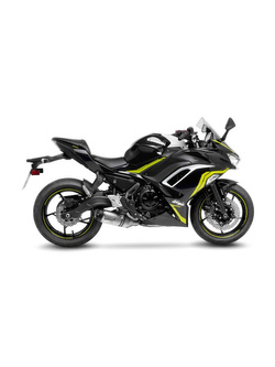 Pełny układ wydechowy LeoVince LV One Evo [Full-System, Stal nierdzewna + Carbon] do Kawasaki Ninja 650 (21-), Z 650 (21-) / RS (22-24), Versys 650 (21-24) srebrny