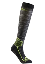 Skarpety SIXS Long V3 czarne-fluo