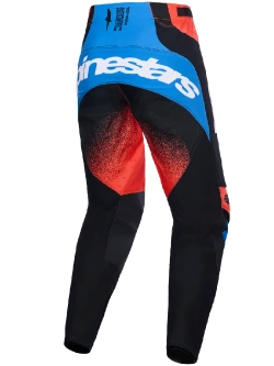 Spodnie cross Alpinestars MX Techstar Knif pomarańczowo-czarno-niebieskie