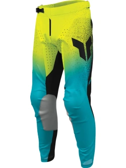 Spodnie cross Thor Launchmode Air czarno-niebieskie-fluo