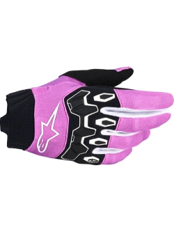 Rękawice cross damskie Alpinestars MX Stella Full Bore V2 czarno-biało-fioletowe