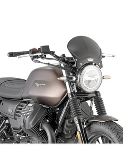 Szyba aluminiowa GIVI 100ALB Moto Guzzi V7 III Stone Night Pack (19-20) [mocowanie w zestawie] czarna