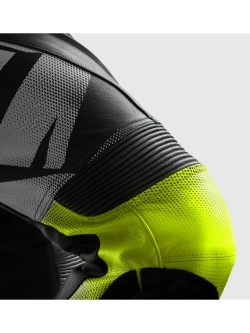 Spodnie motocyklowe skórzane Rebelhorn Inferno czarno-biało-żółte