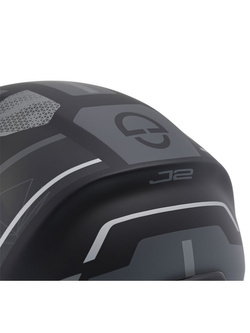 Zestaw: Kask otwarty Schuberth J2 Sigma czarno-szary + dedykowany interkom motocyklowy