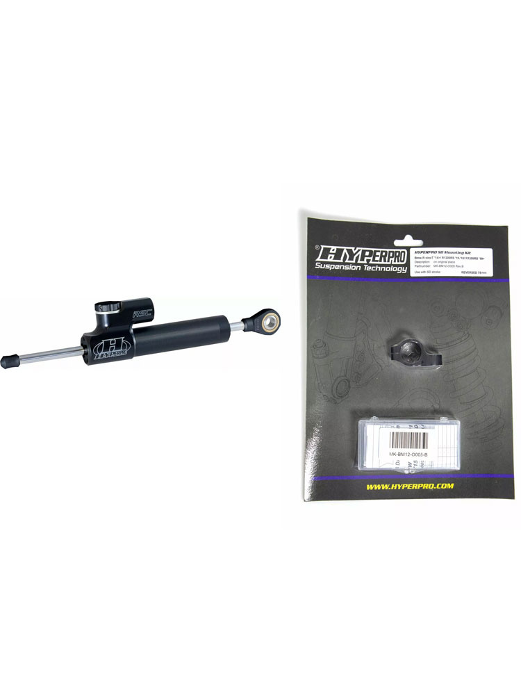 Zestaw: amortyzator skrętu progresywny odwrócony Hyperpro RSC [75 mm] + zestaw mocujący do BMW R 1200 RS (15-19)/ R nine T (14-22)/ R nine T Scramble