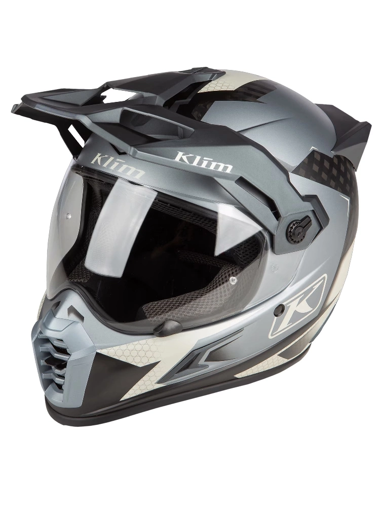 Kask adventure Klim Krios Pro Charger szaro-czarny