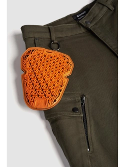 Jeansy motocyklowe Pando Moto Mark AAA zielone