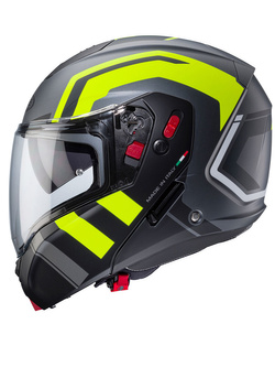 Kask szczękowy Caberg Horus X czarno-szaro-żółty