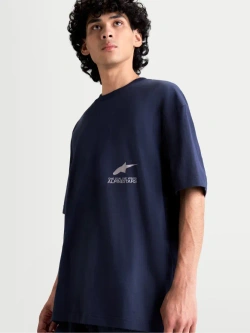 Koszulka z krótkim rękawem Alpinestars Institute Oversized CSF niebieska