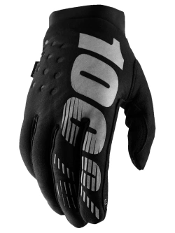Rękawice cross damskie 100% Brisker czarne