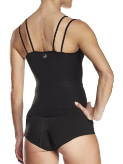 Koszulka termoaktywna na ramiączkach SIXS 4-Season damska czarna